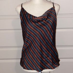 Free People Stevie Printed Cowl Neck Top